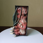 Bookshelf Horror Mask Monster Decorative Bookends